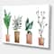Designart - Duo of Potted Flowers House Plants - Farmhouse Canvas Wall Art Print